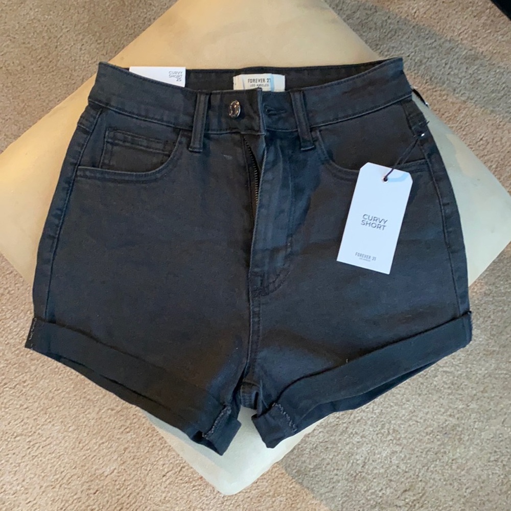 Forever 21 high rise curvy shorts